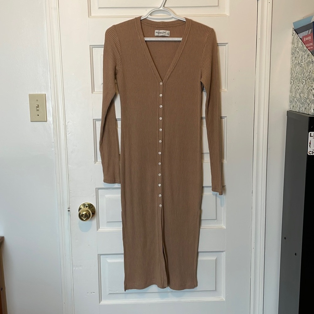A&F soft cozy. Button up dress